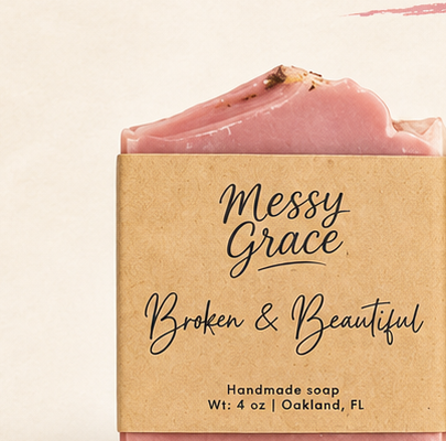 Broken & Beautiful soap, Rose Petals scent